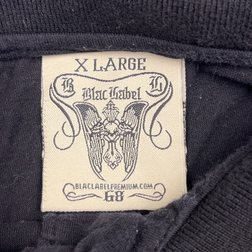 blac label graphic polo shirt black cotton xl - Picture 5 of 15